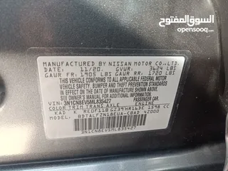  9 2021 Nissan versa SV grey. import From USA..