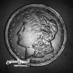  3 دولار فضة 1887