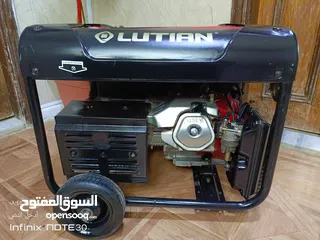  2 مولد كهرباء بنزين 6 كيلو ونص بحال وكالة نوع لوتن