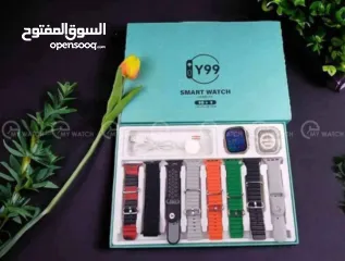  1 بكج y99 جودة ممتازة جداً  8 احزمة وكفر حماية وساعة ألترا  السعر 90 شيكل