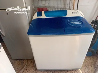  1 غسالت حوضين ام اي سي 12 كيلو شغالة مية من مية
