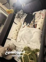  1 4 in 1 co sleeper and travel cot with changing station.