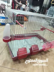  8 قفص طيور اربع معالف مع قاطع ، مميز جدا و مع جرار للتنظيف مستورد مش محلي