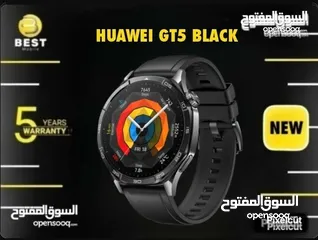  1 متوفره الأن بسعر مميز ساعة هواوي جي تي 5 /// Huawei Gt5 black new