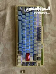  2 KZZI gaming keyboard fully customized with brown and purple switches