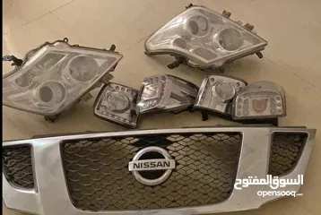  1 Nissan patrol headlights and grill