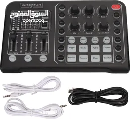  5 كرت صوت للبث المباشر و التيكتوك والتسجيل Live Sound Card with M3