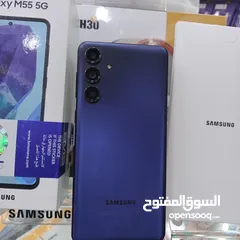  2 جهاز مستعمل ايام Samsung M55 5G رام اساسي 12 جيجا 256 أغراضة والكرتونه الأصلية متوفر توصيل