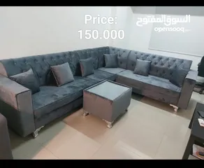  3 Sofa Set 6 Seater L Shape ( 3+2+1+1)