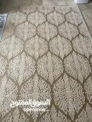 1 سجادة صناعة تركية حفر لون بيج