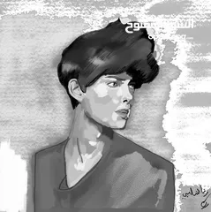  10 لوحات فنية مرسومة يدوي و لوحات حسب الطلب و تصاميم منشورات مواقع التواصل الاجتماعي