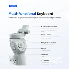  4 المثبت الذكي المضاد للاهتزاز (حامل بانورامي) TOKQI M01 Smart 3-Axis Professional Shooting Gimbal