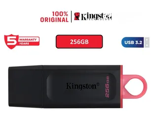  9 Kingston Data Traveler 256GB USB 3.2 Flash Drive فلاشه يو اس بي من كنجستون بحجم 256 جيجا 