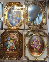  1 براويز وتعليقات وحائط بأقل الاسعار لوحات رسم مرايا غرف سفرة وصالونات وجلوس وأدوات المنزلية يدويا