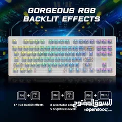  2 كيبورد وايرلس جيمنغ اصلي ميكانيكل / لوحة مفاتيح  Aula S2183 Mechanical Wireless Keyboard
