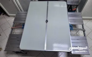  2 طاولة الألمنيوم قابلة للطي Aluminum folding table