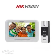  3 انتركم فيديو صوت وصورة hikvision شامل التركيب والتشغيل