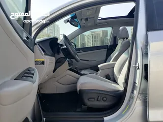  15 Hyundai Tucson 2018 Panorama 1.6cc توسان بانوراما فل اوبش دفع رباعي مقاعد جلد بصمة شنطة كهربائية