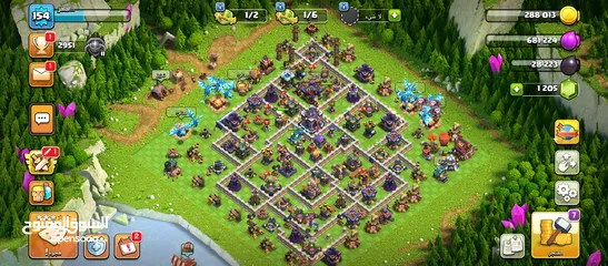  1 قرية كلاش اوف كلانس تاون 15  Clash of Clans Town Hall 15