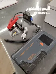  1 مكثف طاقة ( Jump starter ) لشحن بطارية السيارة بالإضافة إلى القدرة على نفخ العجال