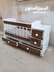  1 سرير اطفال