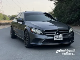  2 مرسيدس C300 وارد امريكي 2021 بحاله ممتازه جداً