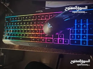  1 جيمنج ماوس razer و كيبورد hyper X