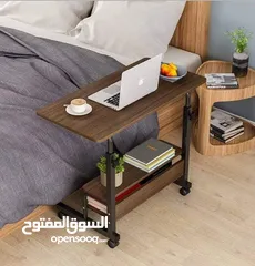  1 طاولة الدراسة والشغل (مكتب) مع رفين معدن ثقيل الحجم الكبير 40*80 سم بسس 19.99  د