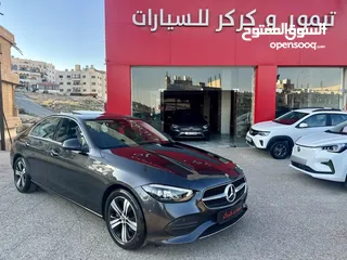  11 مرسيدس C180 موديل 2023 افنجارد فتحة غرافيت بحالة الزيرو وارد المانيا مميزة