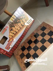  1 شطرنج حجم كبير غير مستعمل مع غلافها
