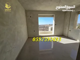  6 شقة فاخرة للبيع او التبديل 193م + بلكونة كبيرة رام الله المصايف قرب المالية بالعالي