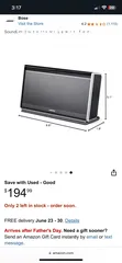  2 Bose SoundLink BluetoothMobile  Speaker II – Leather