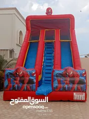  26 نطاطيات العاب اطفال في قطر  زحلاقية مع ارتفاع 8 متر  نطاطيات مع زحلاقيه ارتفاع 10 متر بركة السباحة