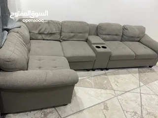  2 L-shaped sofa