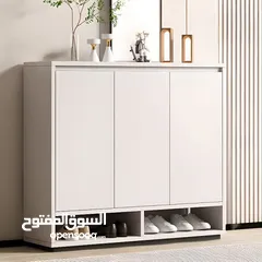  5 خزانة أحذية خشبية