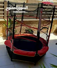  2 ترامبولين مع شبك حماية قطر 136سم
