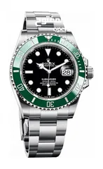  1 Rolex Black Stainless Steel Submariner Date 126610LV Men's Wristwatch 41 mm