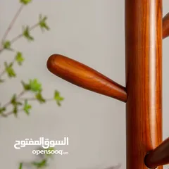  4 شماعة ملابس خشب ثقيل