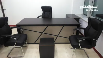  1 مكتب مدير  +جانبية + طاولة شامل التوصيل