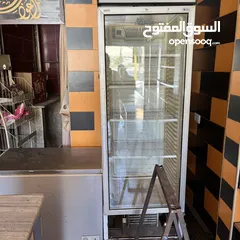  3 مجموعة اغراض قهوه مستعمله فريزر انفيرتر ثلاجة عرض للبيع