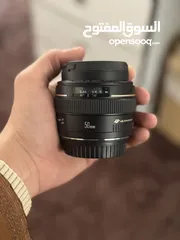  2 عدسة كانون 50mm f/1.4