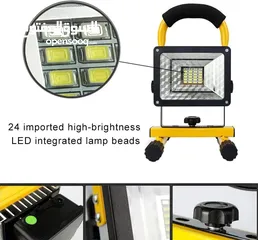  9 مصباح LED قابل لاعادة الشحن للتخيم والرحلات والجلسات الخارجية