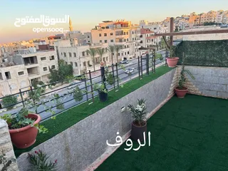  16 لمن يرغب بالسكن أو الاستثمار شقة مع روف فاخرة تشطيب ديلوكس في اجمل مناطق الجبيهة للبيع بسعر مميز