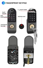  6 قفل كهربائي ذكي للأبواب الخارجية