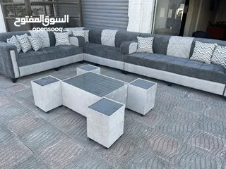  12 أقوا العروض جلسات خليجية أحدث الموديلات 17 مقعد مع طقم طربيزاط + مراكي + مخدات