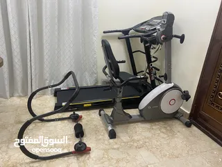  1 Olympia Cardio Set (Treadmill, Bike and Ab Roller)