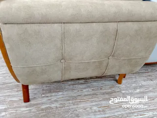  1 طقم كنب 7 مقاعد  خشب قراط