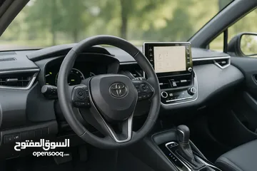  23 تويوتا كورولا هايبرد  2025 عداد زيرو  TOYOTA COROLA HYBRID 2025