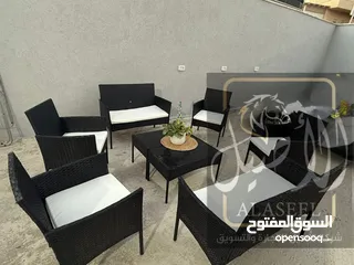  3 طقم قعدة خارجي مع الفرش