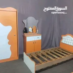  3 غرفة نوم اطفال للبيع بحال الوكاله  خزانه اربع ضرفات تفصيل